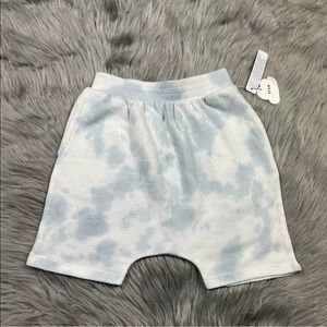 Stem Nordstrom Blue White Tie Dye Cotton Polyester Shorts Size 2 Kids